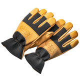 CASE YELLOW AND BLACK LEATHER WORK GLOVES