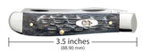 Case Pocket Worn Gray Bone Crandall Jig Mini Trapper