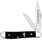 CASE RELIGIOUS SAYINGS JEREMIAH 29:11 EMBELLISHED SMOOTH BLACK SYNTHETIC PEANUT