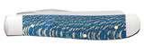 CASE SMOOTH BLUE SYCAMORE WOOD MINI TRAPPER