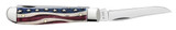 CASE STAR SPANGLED SERIES EMBELLISHED SMOOTH NATURAL BONE MINI TRAPPER