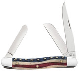 CASE STAR SPANGLED SERIES EMBELLISHED SMOOTH NATURAL BONE MEDIUM STOCKMAN