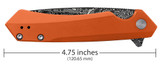 CASE EMBELLISHED ORANGE ANODIZED ALUMINUM KINZUA®