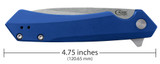 CASE BLUE ANODIZED ALUMINUM KINZUA® WITH SPEAR BLADE