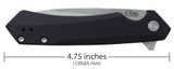 Case Black Anodized Aluminum Kinzua® with Spear Blade 64662