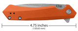 CASE ORANGE ANODIZED ALUMINUM KINZUA®