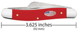 Case American Workman Smooth Red Synthetic CS Medium Stockman 73931