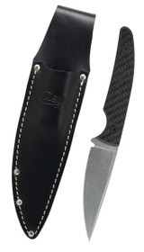 Case Black Carbon Fiber Weave CT2 Hunter with Embellished Leather Sheath 76936
