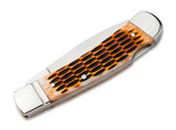 BOKER TREEBRAND LOCKBACK AMBER JIGGED BONE