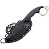 COLD STEEL DOUBLE AGENT II PLAIN EDGE / 7-5/8" OVERALL / 3" BLADE / AUS8A / 4-5/8" GRIV-EX HANDLE / SHEATH