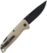 SOG ADVENTURER LB / 3.5" BLADE / 5CR15MOV / FDE + BLACK / BLISTER PACK