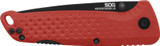 SOG ADVENTURER LB / 3.5" BLADE / 5CR15MOV / RED + BLACK / BLISTER PACK