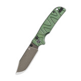 QSP Kali 14C28N, champagne ceramic coated, Handle: Green aluminum QS159-E2