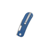 QSP Variant PE Sandvik 14C28N, stonewash, Handle: Blue micarta