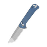 QSP Grebe T Sandvik 14C28N, stonewash, Handle: Blue micarta QS148-B1