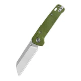 QSP Penguin Glyde 14C28N, 2 tone finish stonewash - satin, Handle: OD green FRN QS130GL-B1