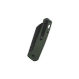 QSP Penguin V2 D2, black stonewash, Handle: Green micarta