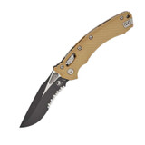 MICROTECH AMPHIBIAN RAM-LOK BLACK P/S G-10 TAN 137RL-2FLGTTA