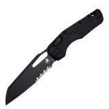 MICROTECH MSI S/E PART SERRATE BLACK TACTICAL 210T-2TPM