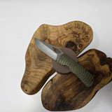 MCNEES KNIVES 3.75  DIXON SHOCKWAVE GREEN/BRONZE, STONEWASHED HARDWARE