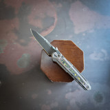 MAXACE HERON PROTOTYPE DAMASCUS BLADE