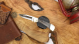 BUCK 112 SLIM ELITE MAGNACUT EBONY BRASS HANDLE CLIP POINT BLADE 14260