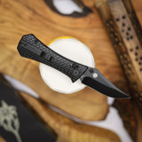 AUXILIARY MANUFACTURING POCKET BOWIE CROSSBAR FOLDER BLACK ALUMINUM