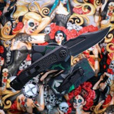 HERETIC KNIVES WRAITH V4 BOWIE DLC MAGNACUT BLACK H002-6A-T RETURN H002-6A-T-R