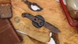 MICROTECH LUDT T/E GEN III SIGNATURE SERIES SMOOTH HANDLE TOPOGRAPHIC BLACK/ORANGE CAMO STANDARD 1136S-1TPBKORCS