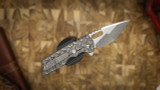 ATTN 2 DETAIL MARK 2 GEN 4 LARGE STONEWASH SATIN, MAGNACUT, HISSATSU COMPOUND GRIND, TITANIUM TREADPLATE, GREY WASH TI CCA2D26-1