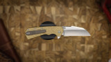 ATTN 2 DETAIL DELTA LINERLOCK STONEWASH SATIN MAGNACUT, SHEEPSFOOT HARPOON, HAMMERED BRASS, BRONZE ANNO TI LINERS