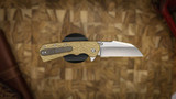 ATTN 2 DETAIL DELTA LINERLOCK STONEWASH SATIN MAGNACUT, SHEEPSFOOT HARPOON, HAMMERED BRASS, BRONZE ANNO TI LINERS CCA2D26-7