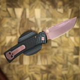 PROTECH KNIVES CHAVES REDENCION BLACK TREAD, COPPER ROSE PVD S35VN DROP POINT, COPPER ROSE HARDWARE, SERIALIZED OF 65