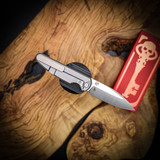 Chaves Knives Phase 229 - Brad Blount Design Drop Point Knife with Stonewash Finish & Red Label