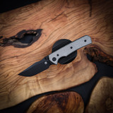 Chaves Knives  Arison  Street  Black  PVD  Linerlock Blue Label Black Micarta BL  PVD  Drop Point
