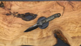 Dawson Knives Smuggler Fixed Blade EDC Knife - G10 Handle - Hamon - Differential Heat Treat / Arid Camo G10 / 80CRV2