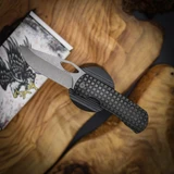 McNees Knives Little Dixon Antiqued Frag, Stonewashed Hardware 3.25