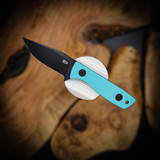 Auxiliary Manufacturing Runt XL Fixed Blade Knife - Tiffany G10 | Black PVD Blade