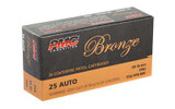 PMC BRNZ 25ACP 50GR FMJ 50/1000 RSR|PMC25A