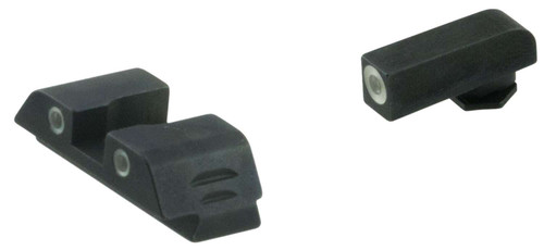 AmeriGlo GL5113 Classic Tritium Sight Set for Glock Green Tritium White Outline Front Sight-Green Tritium White Outline Rear Sight TSW|100814