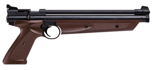 Crosman P1377BR American Classic Pump Pistol Pump 177 1rd Brown Polymer Grips TSW|19156