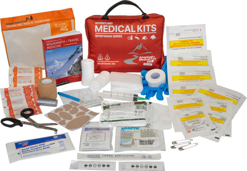 Adventure Medical Kits 01050300 Sportsman 300 Medical Kit Treats Injuries/Illnesses Waterproof Red TSW|124925