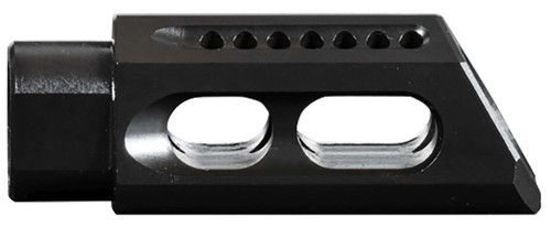 Yankee Hill 3085MBA Slant Muzzle Brake Black Steel with 5/8"-24 tpi Threads & 2.75" OAL for 30 Cal AR-Platform TSW|98768