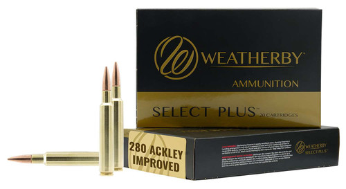 Weatherby M280A139HCB Select Plus 280Ackley Improved 139gr 20 Per Box/10 Case TSW|158528
