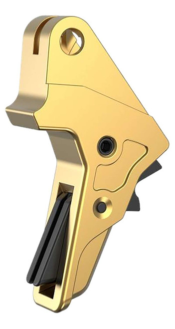 Tyrant CNC TDMPTRIGFSCGOLD/BLK Gold Fits S&W M&P Full-Size & Compact TSW|172588