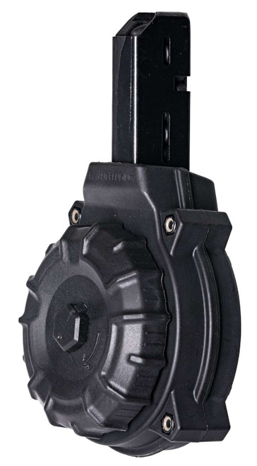 ProMag DRMA10 Standard 50rd Drum 9mm Luger Fits Colt Carbine/SMG Black DuPont Zytel Polymer TSW|111589
