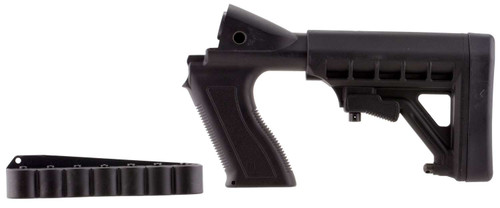 Archangel AA50088 Tactical Pistol Grip Stock Black Synthetic 6 Position with Shell Holder for 12 Gauge Mossberg 500, 590; Maverick 88 TSW|18345
