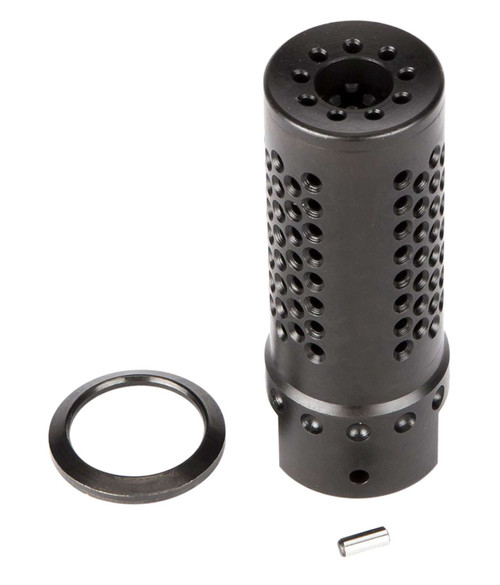 Spikes Tactical SBV1019 Dynacomp Extreme Muzzle Brake Black Nitride 416R Stainless Steel with 5/8"-24 tpi Threads & 2.25" OAL for 308 Win TSW|99780