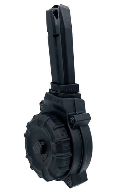 ProMag DRMA56 50rds Drum 9mm Fits Browning Hi-Power Black Polymer TSW|177554