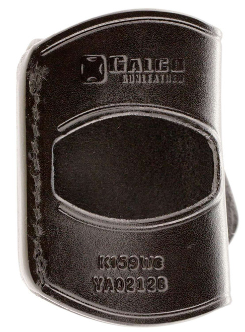 Galco YAQ212B Yaqui OWB Black Leather Belt Slide Fits 1911 Fits 3-5" Barrel Right Hand TSW|71894